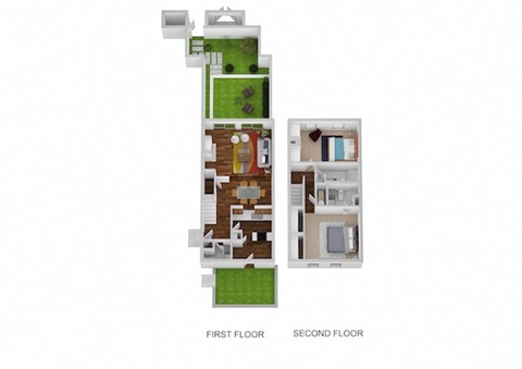 Fairfax Floor Plan at Indian Creek Apartments, Cincinnati, 45236